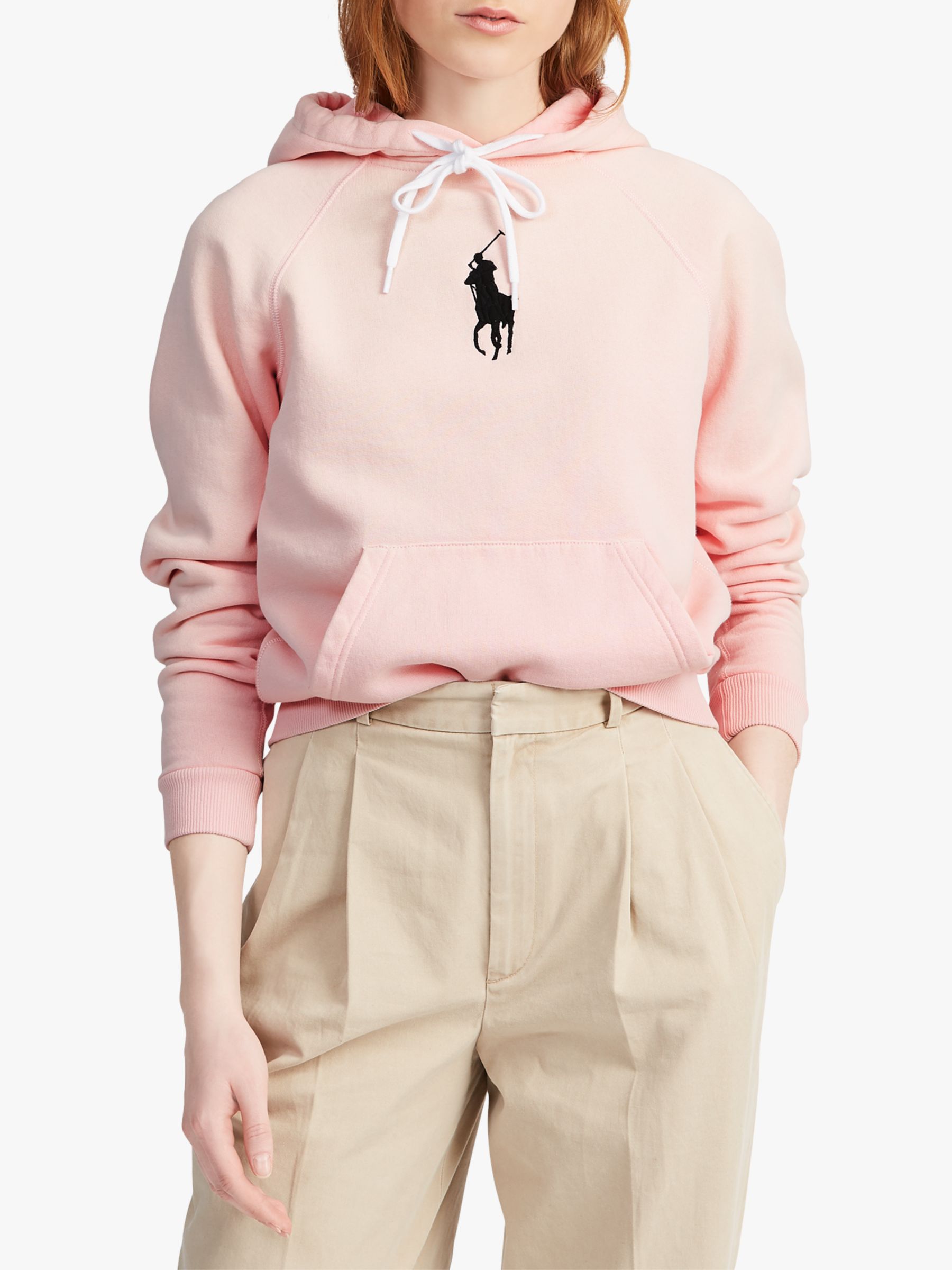 pink pony fleece hoodie