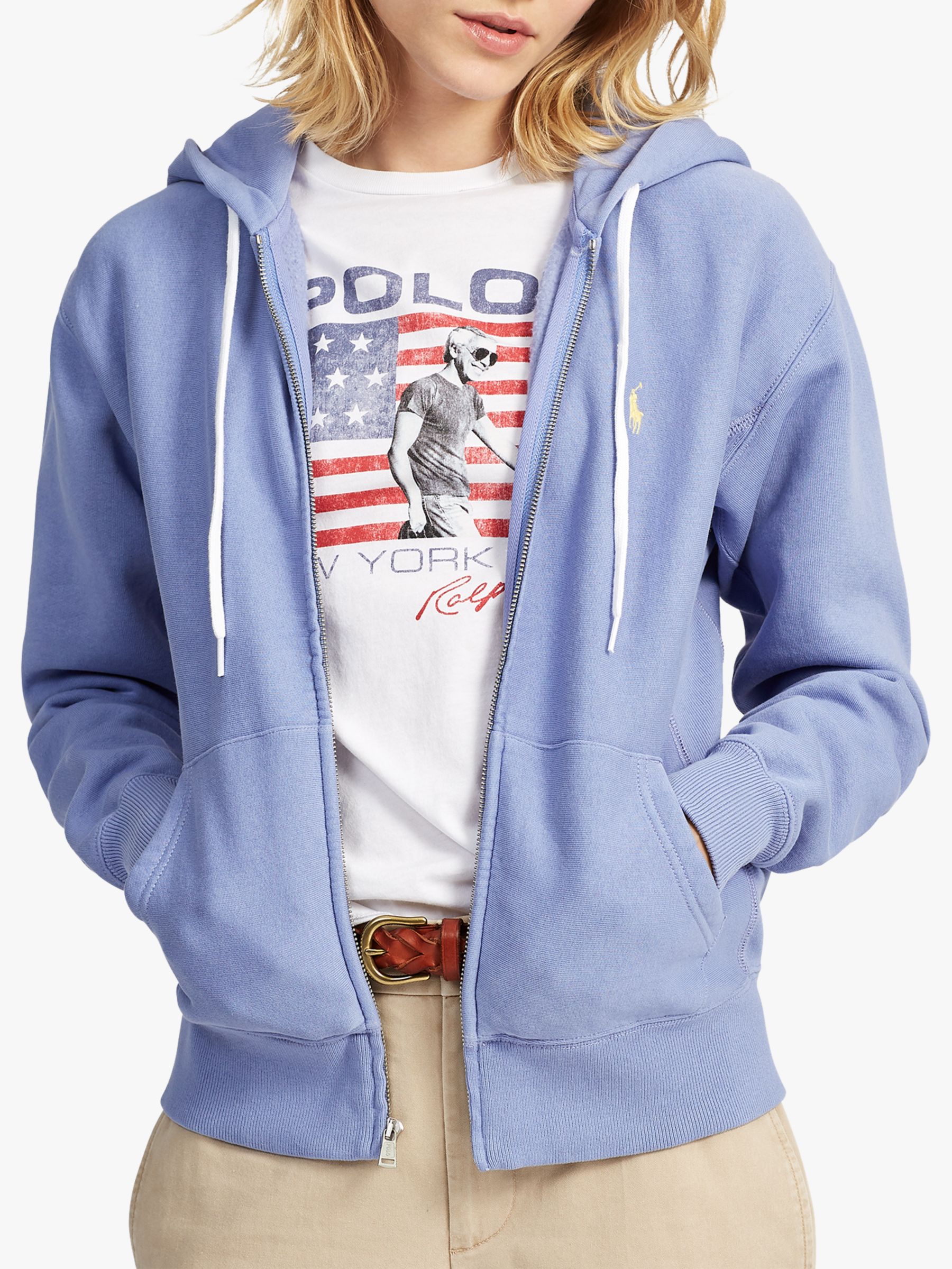 ralph lauren zip hoodie women's