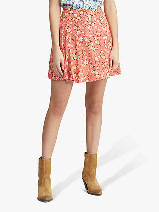 Polo Ralph Lauren Floral Print Skirt, Blush
