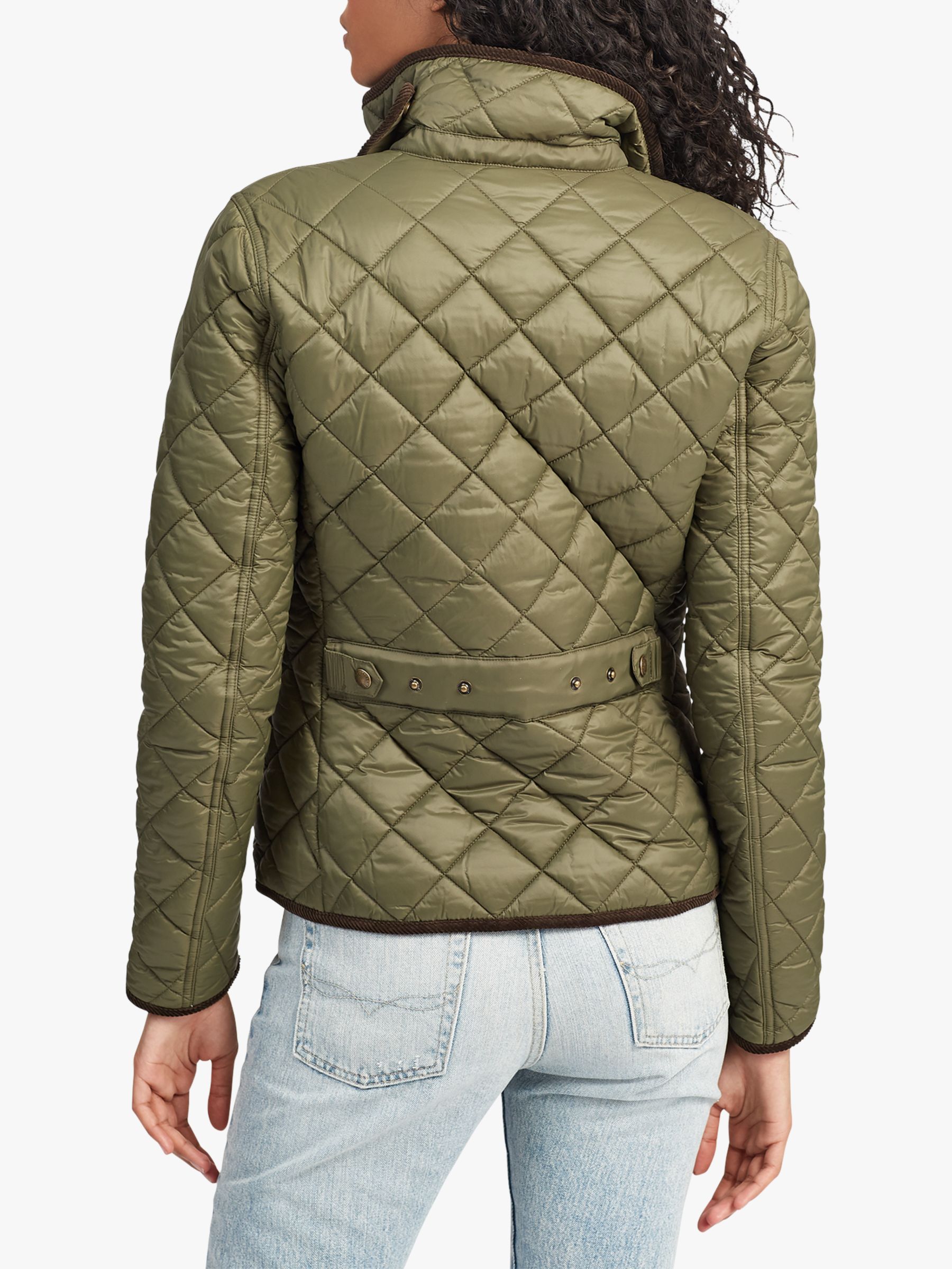 Polo Ralph Lauren Quilted Jacket, Expedition Olive at John Lewis & Partners