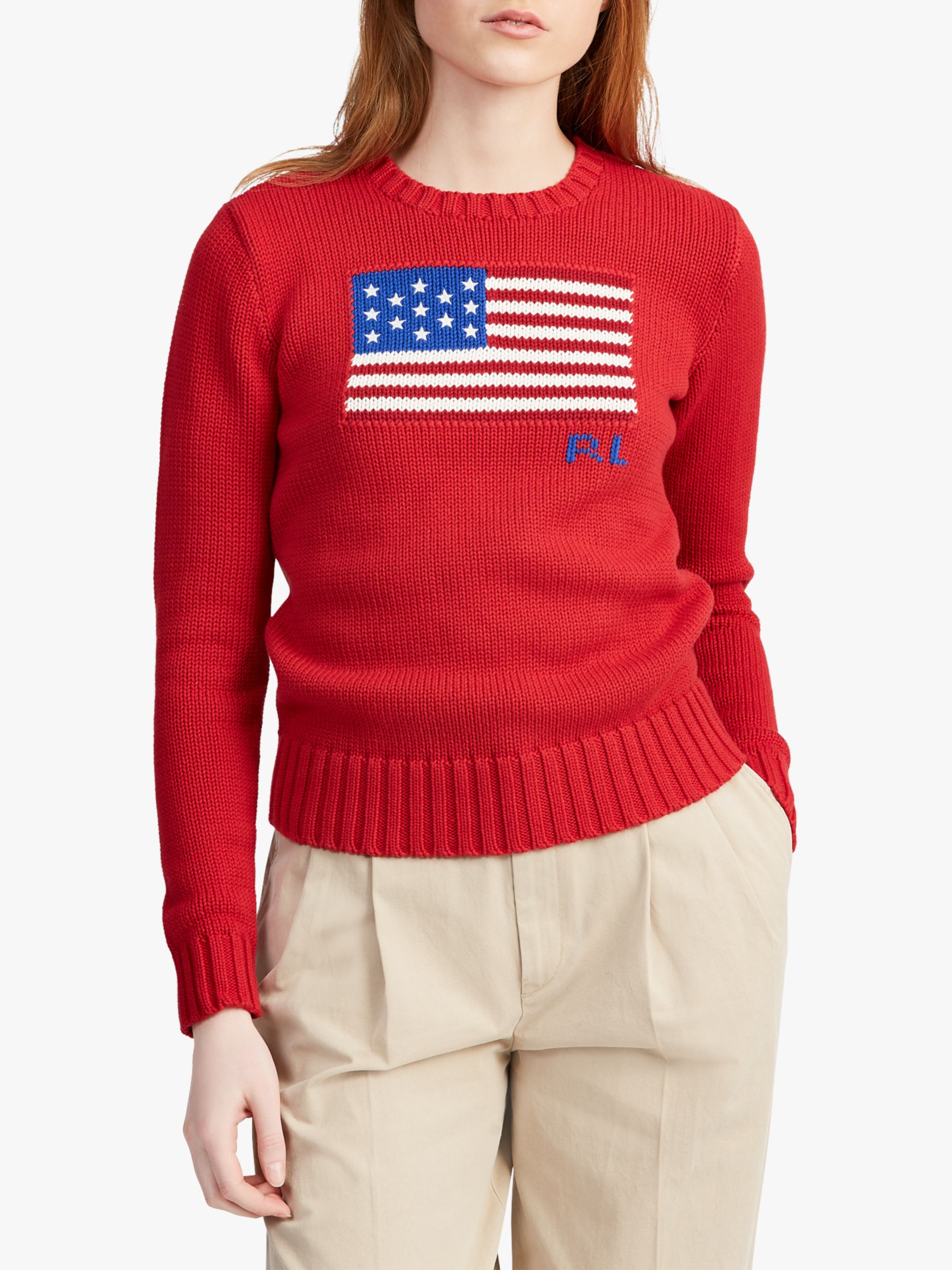 ralph lauren flag sweater womens