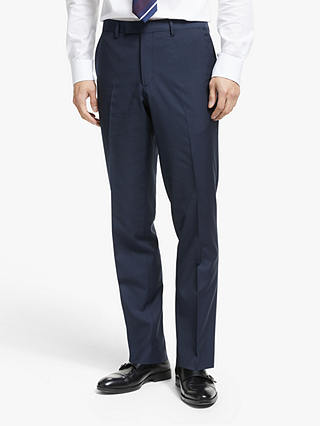 John Lewis & Partners Zegna Wool Tailored Suit Trousers, Navy