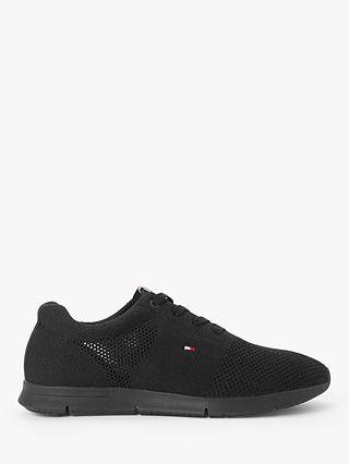 Tommy Hilfiger Tobias Lightweight Knitted Trainers, Black