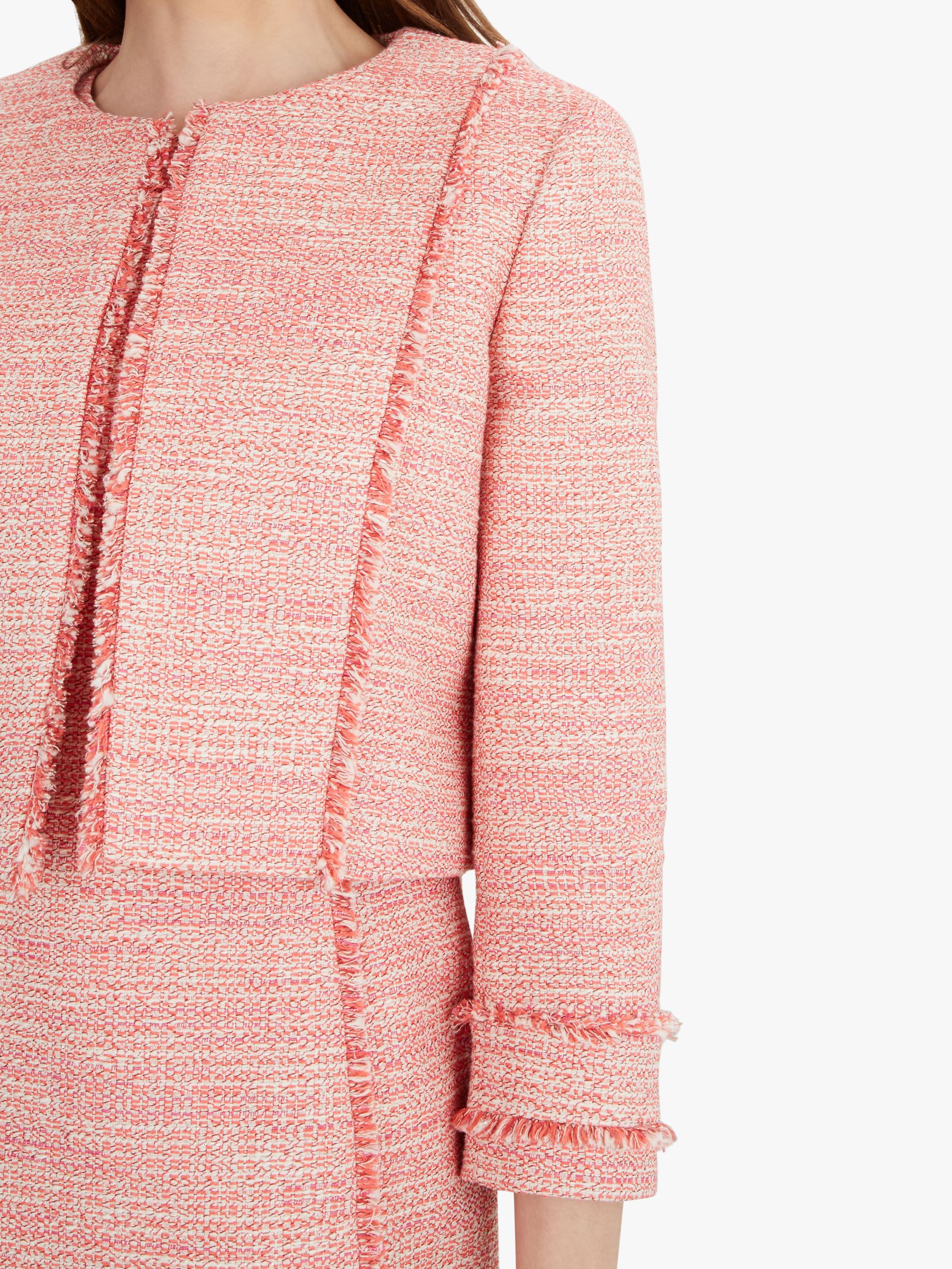 pink boucle jacket