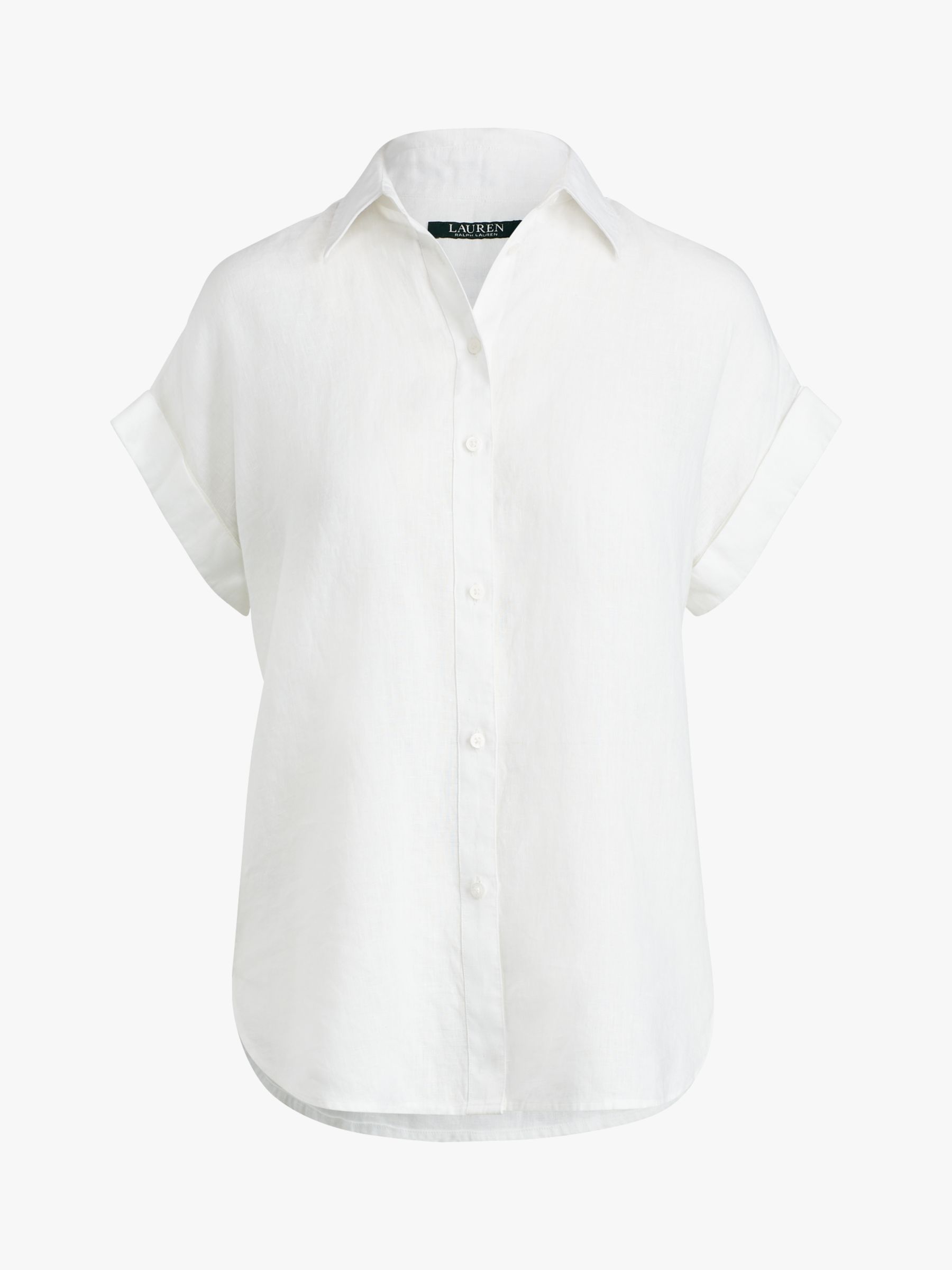 Lauren Ralph Lauren Broono Short Sleeve Linen Shirt