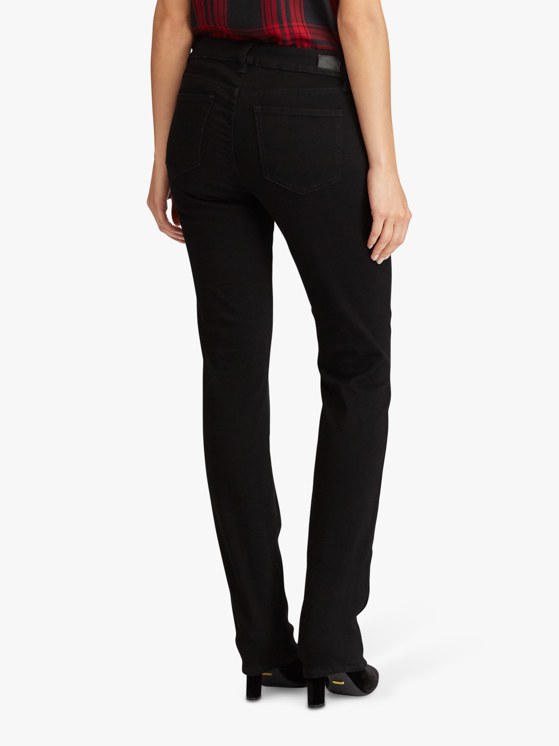 Lauren Ralph Lauren Premier Slim Straight Leg Jeans, Perfect Black Wash ...