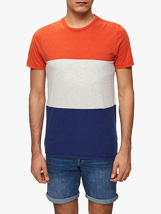 SELECTED HOMME O-Neck Colour Block T-Shirt