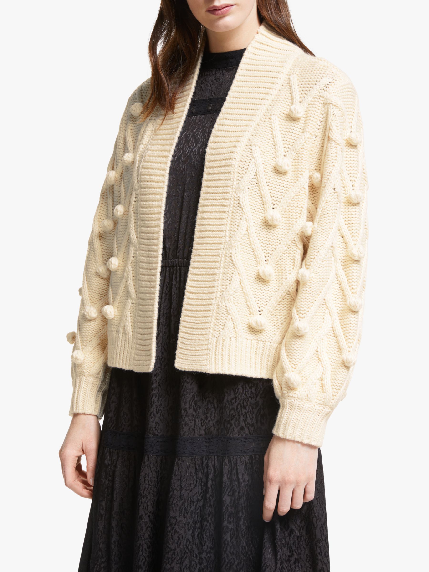 Cream bobble shop cardigan