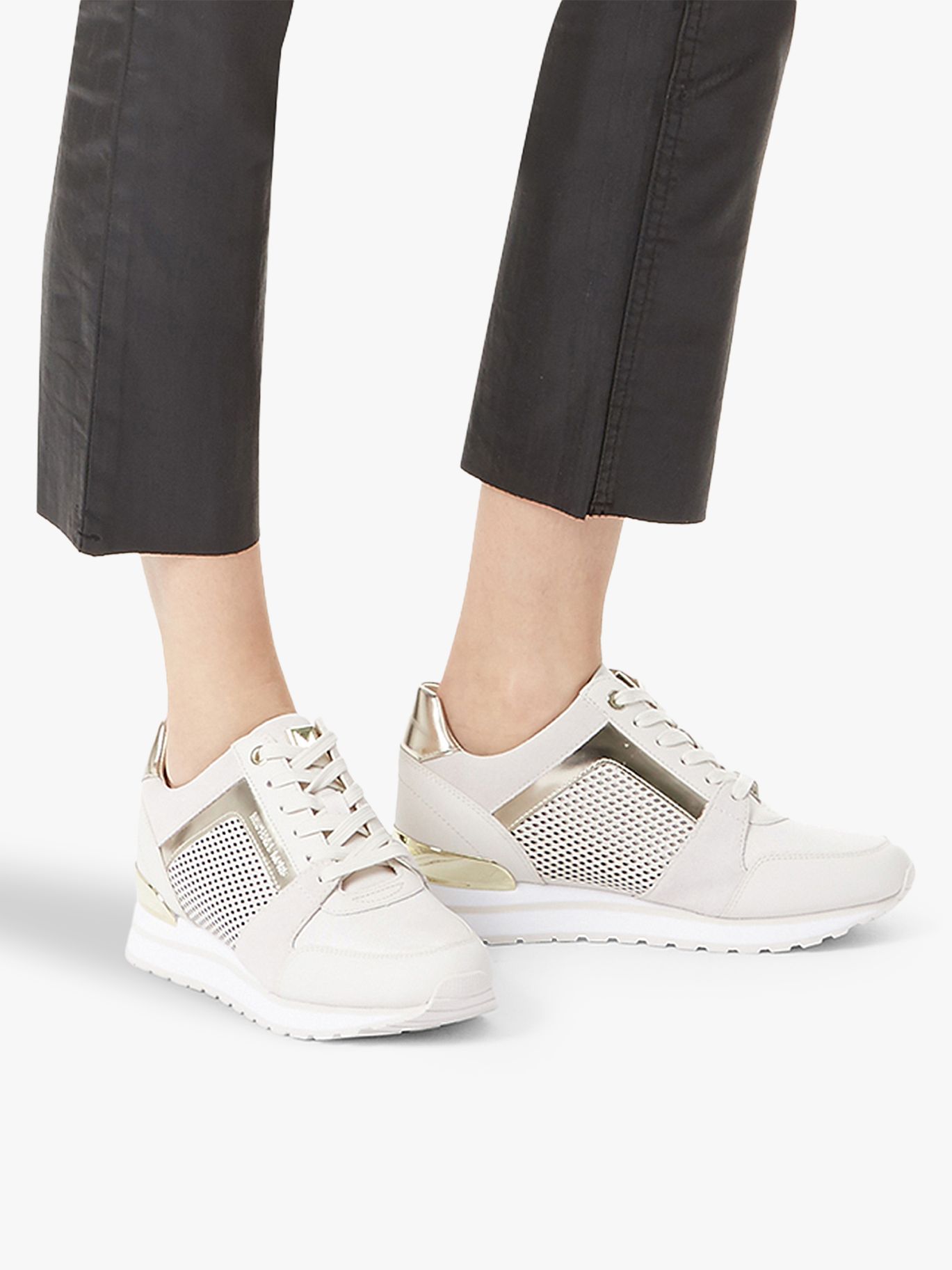 michael kors billie trainer lace up sneakers