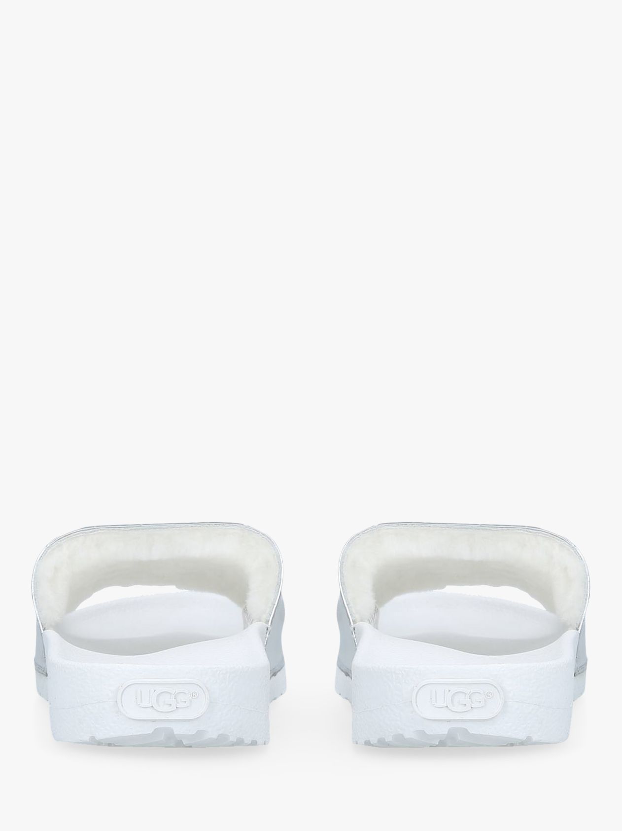 ugg silver sliders