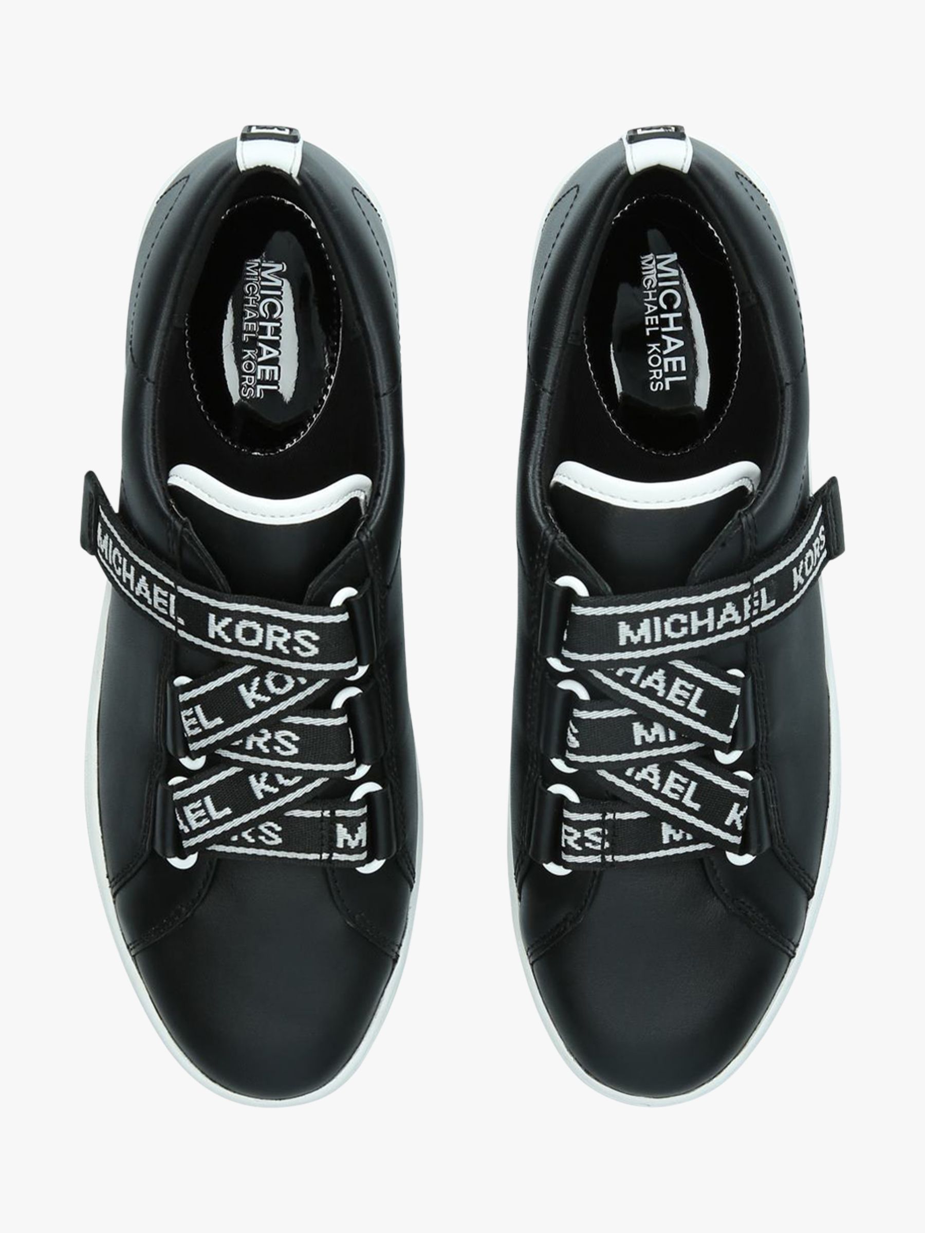 michael michael kors casey logo leather sneakers