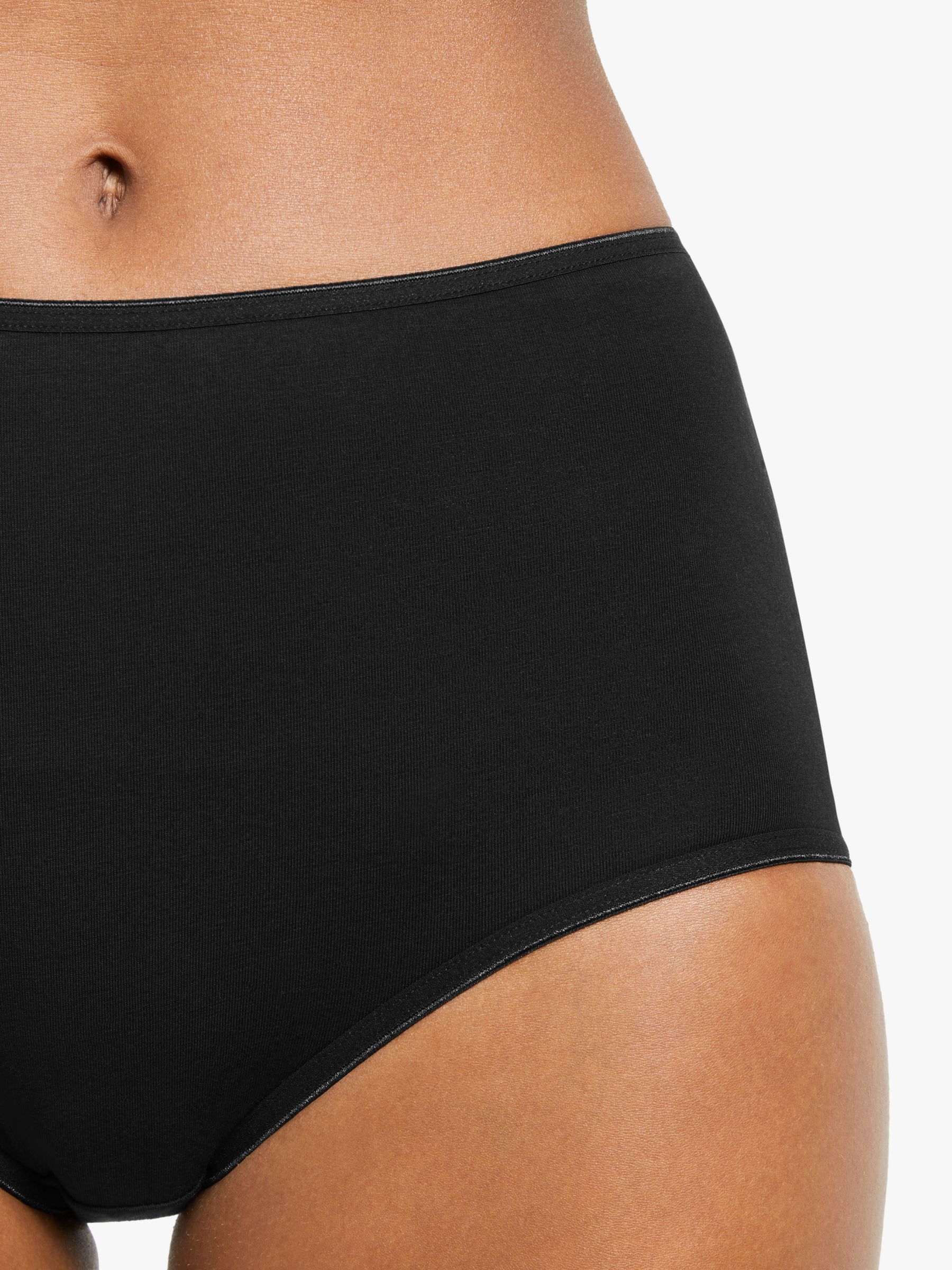 John Lewis ANYDAY Cotton Full Briefs, Pack of 5, Black at John Lewis &  Partners