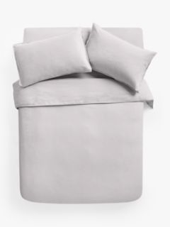 John Lewis Comfy & Relaxed 100% Linen Single Duvet Cover, Blue Grey
