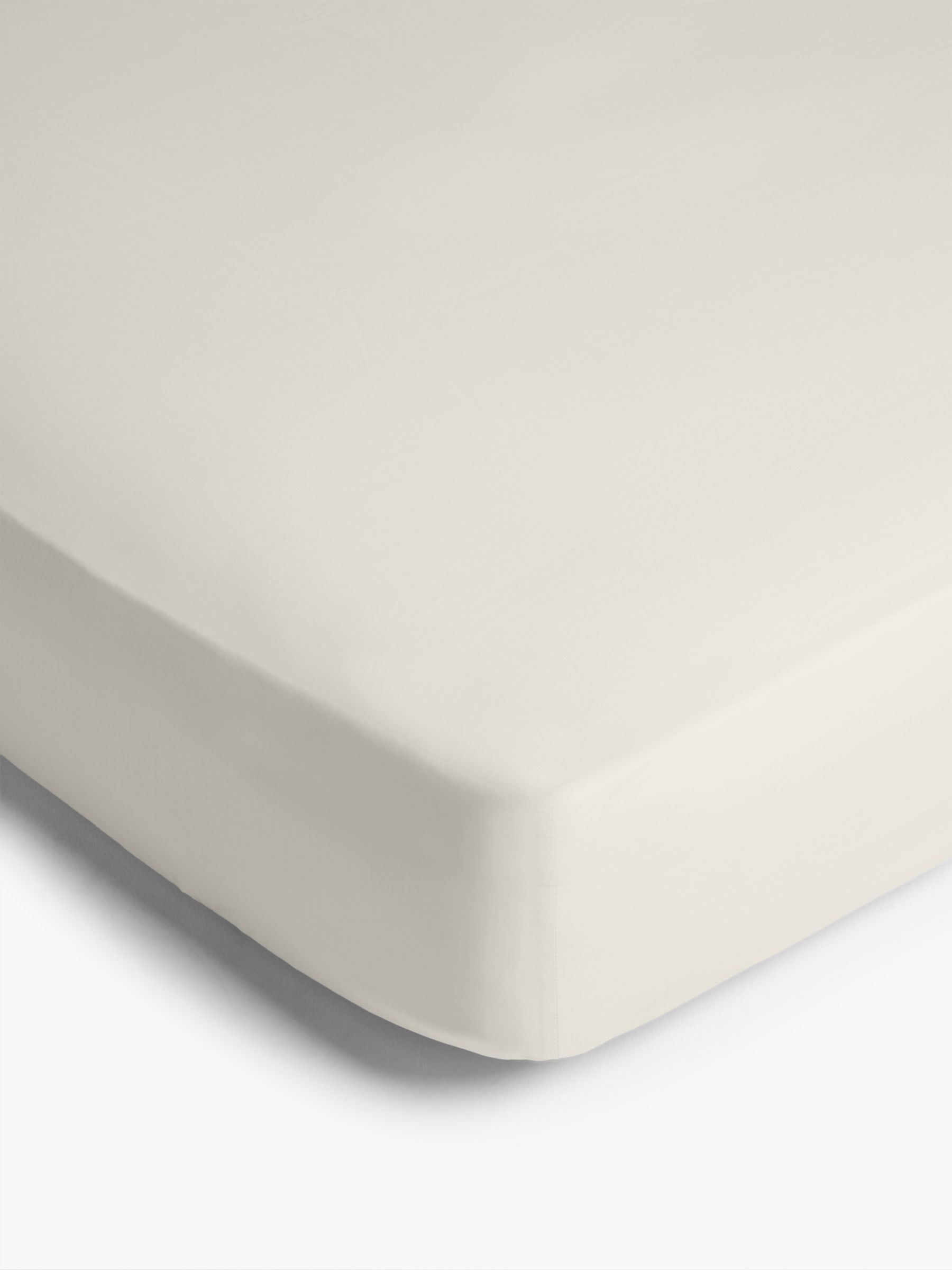 John Lewis & Partners 200 Thread Count Polycotton Standard Fitted Sheet