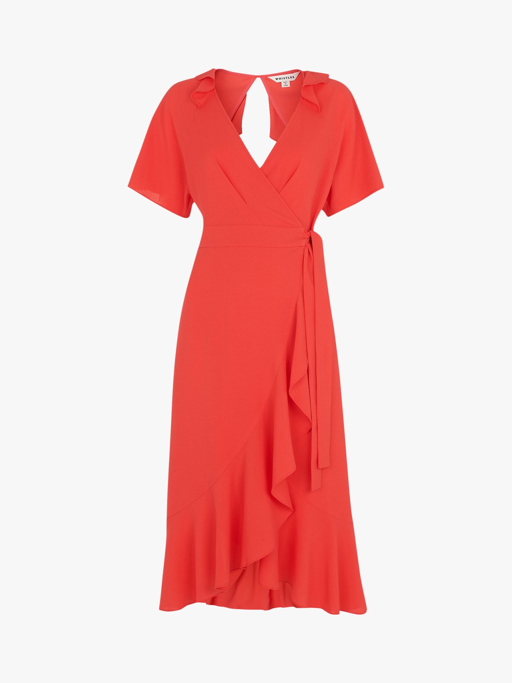 whistles abigail frill wrap dress