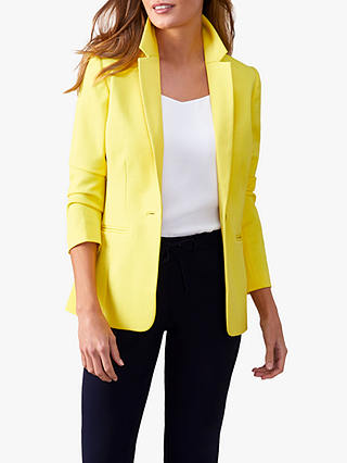 Pure Collection Textured Tailored Blazer, Buttercup