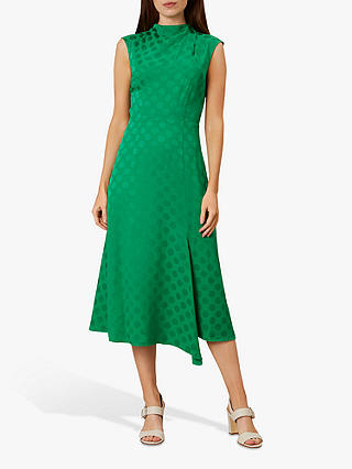 Hobbs Marina Midi Dress, Apple Green