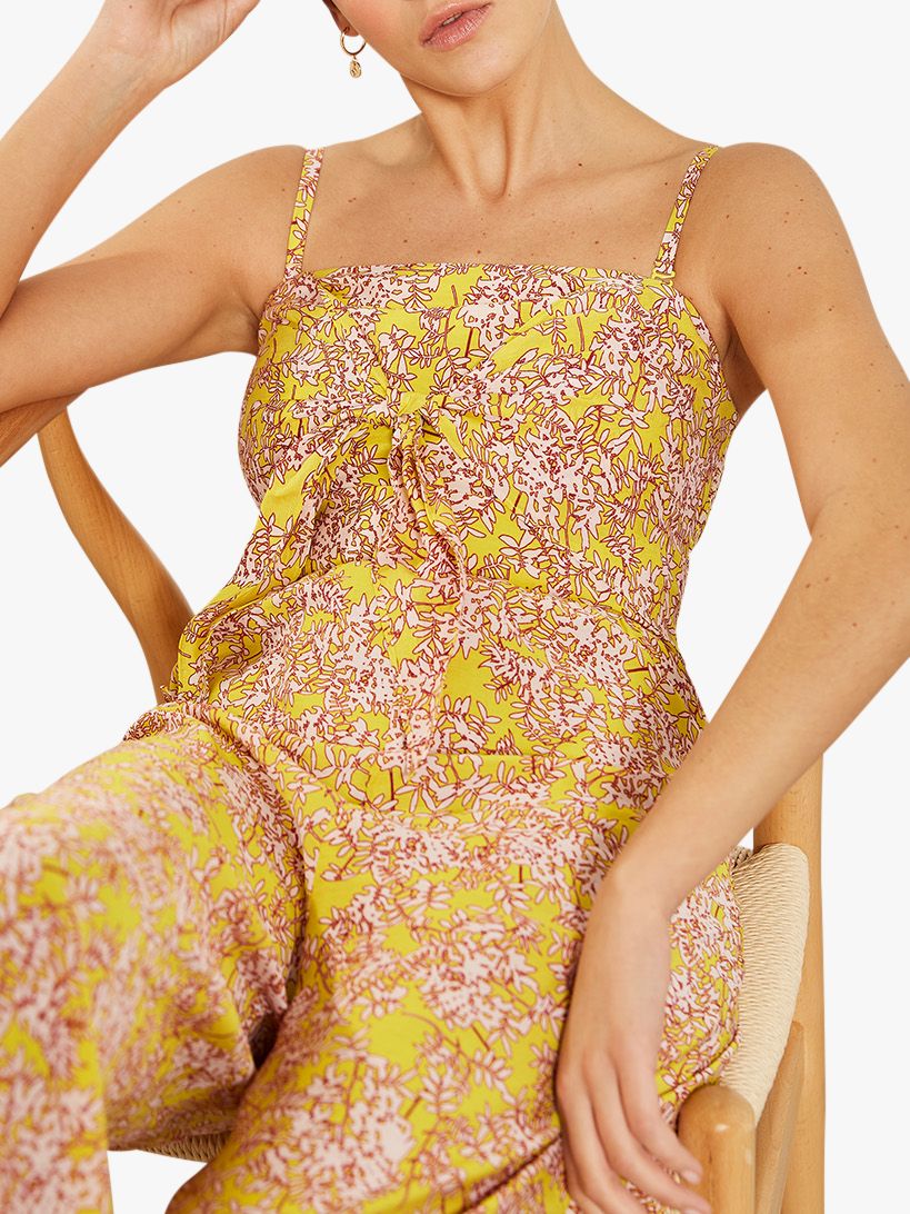 mint velvet daisy print wrap dress