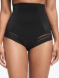 John Lewis Rae Firm Control High Waist Briefs, Black