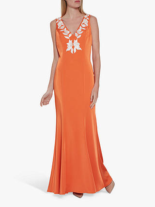 Gina Bacconi Asuka Dress, Orange