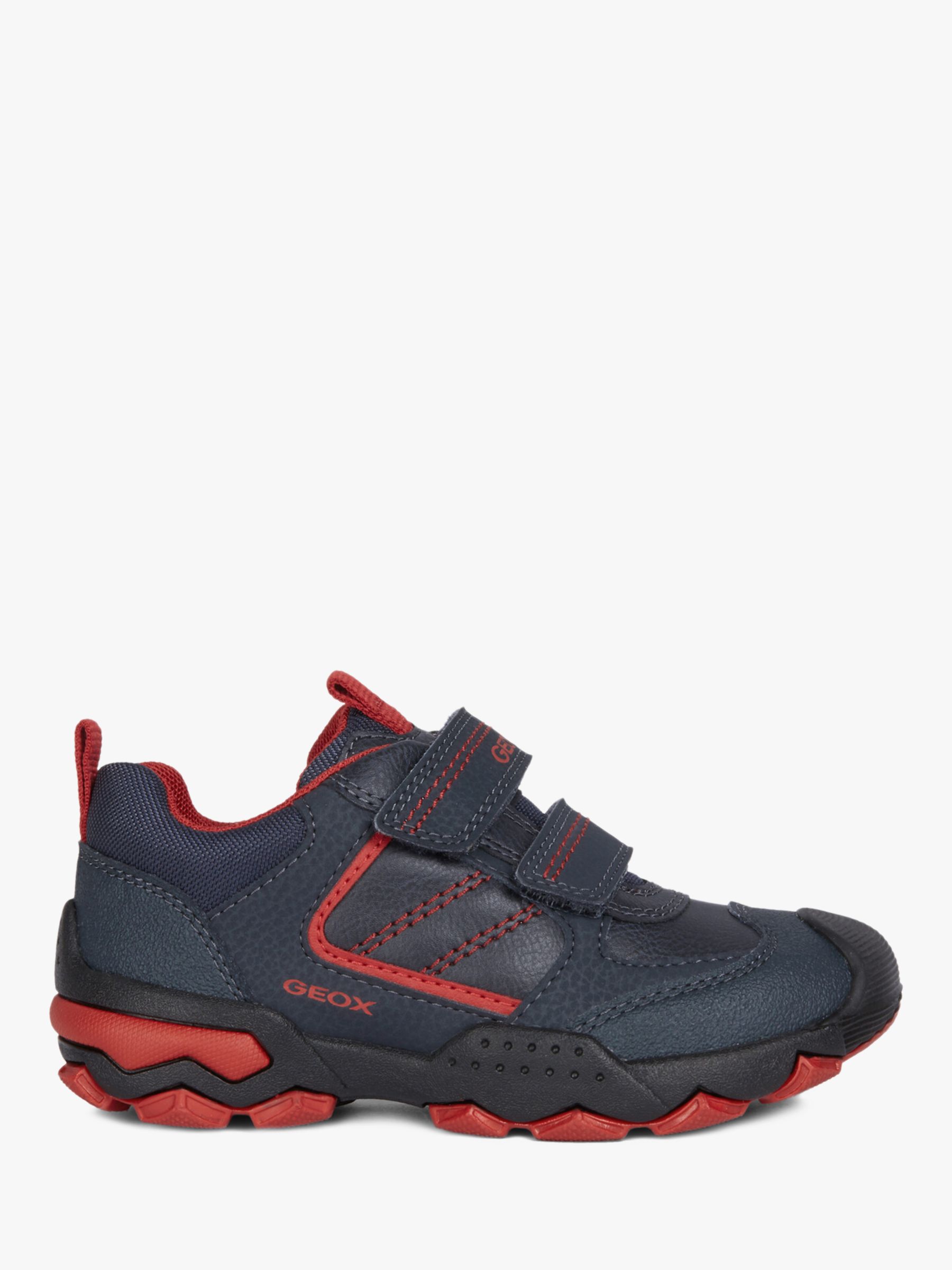 Geox Children's Buller Shoes, Navy/Dark Red