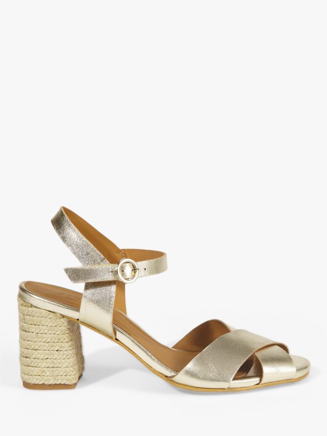 Espadrille block shop heel sandals