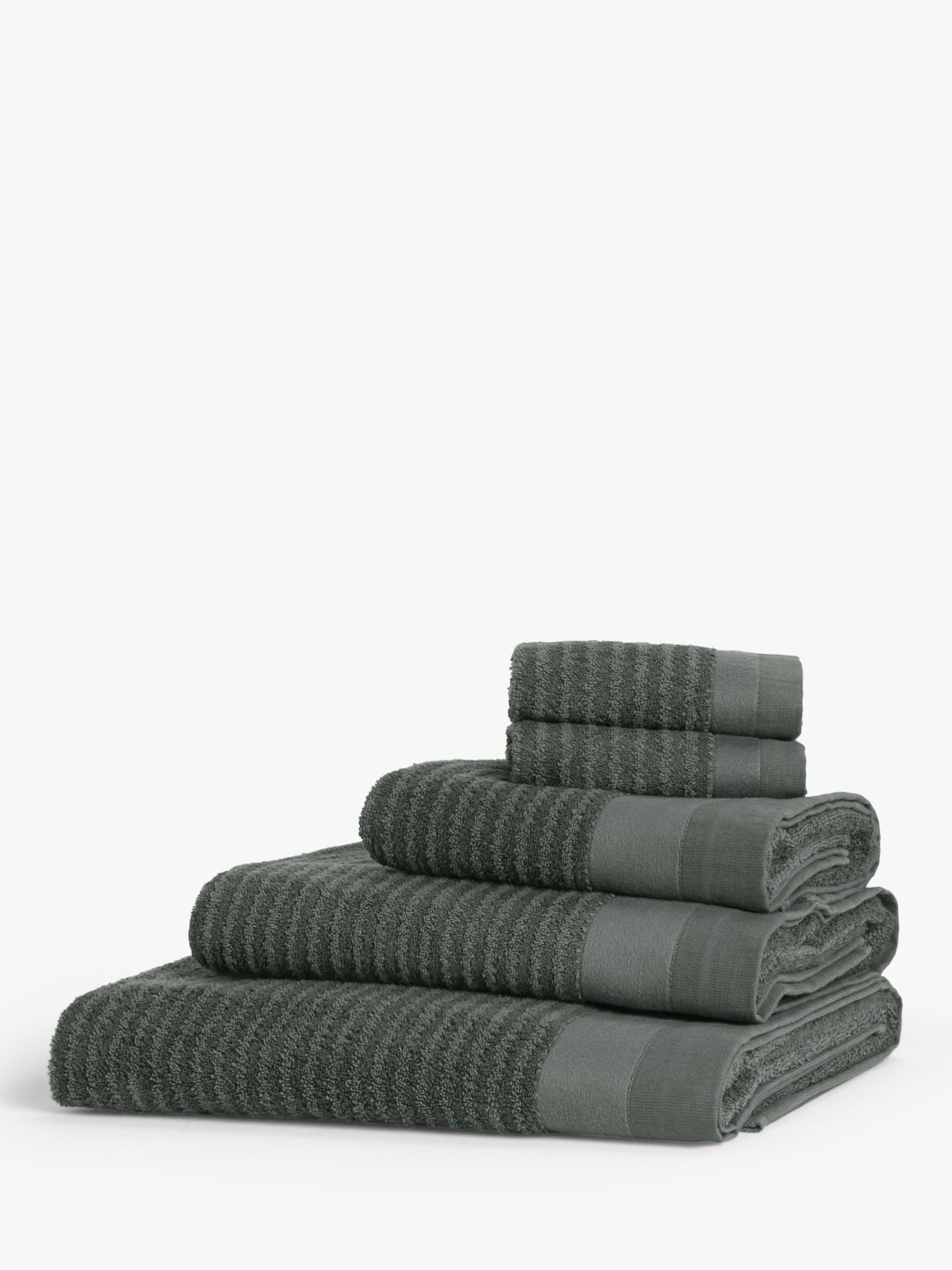 John Lewis & Partners Linen Cotton Stripe Towels