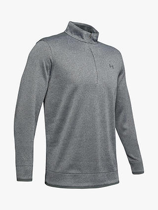 Under Armour SweaterFleece 1/2 Zip Golf Top, Pitch Grey