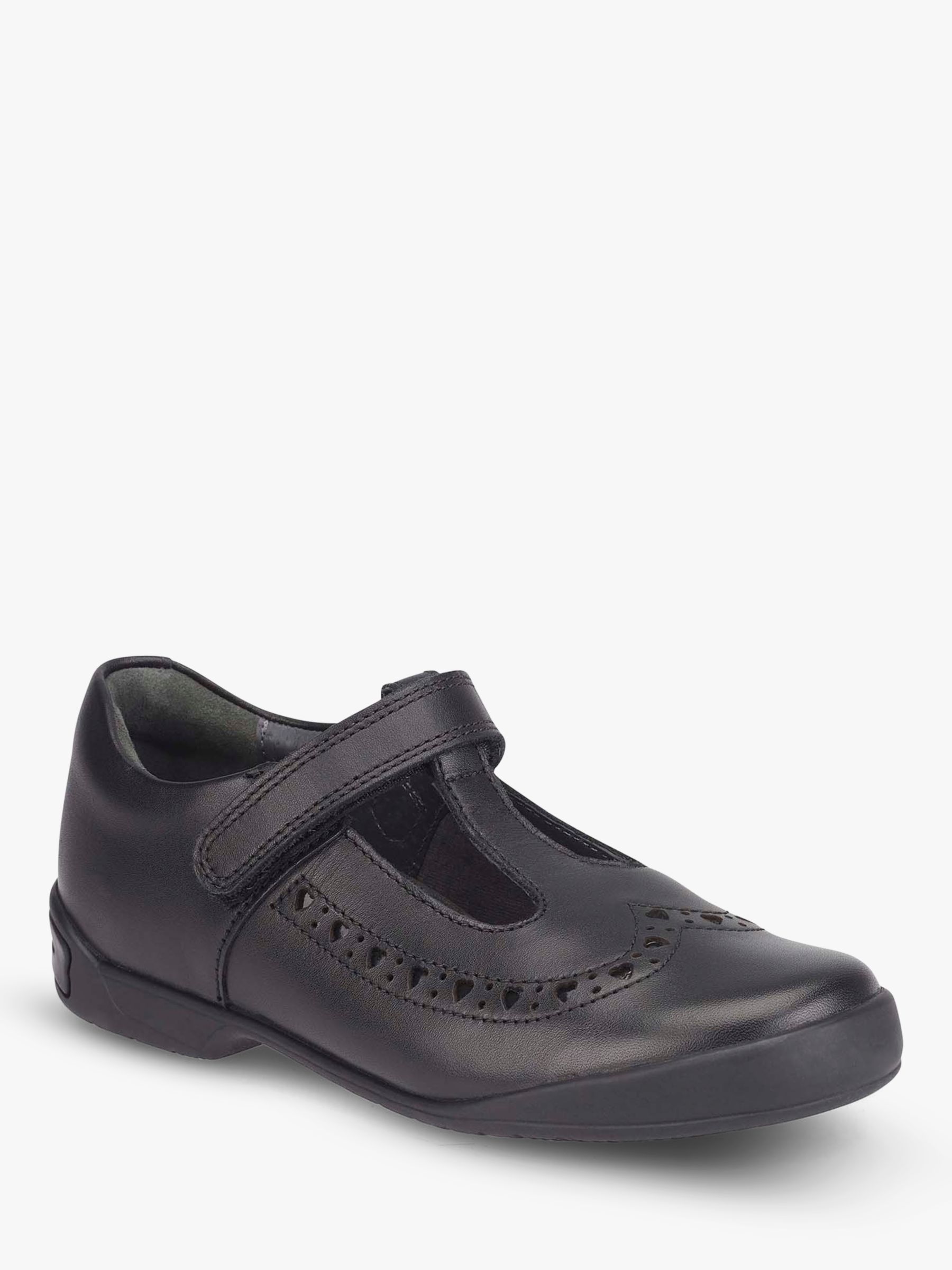 Buy Start-Rite Kids' Leapfrog Riptape Leather Shoes, Black Online at johnlewis.com