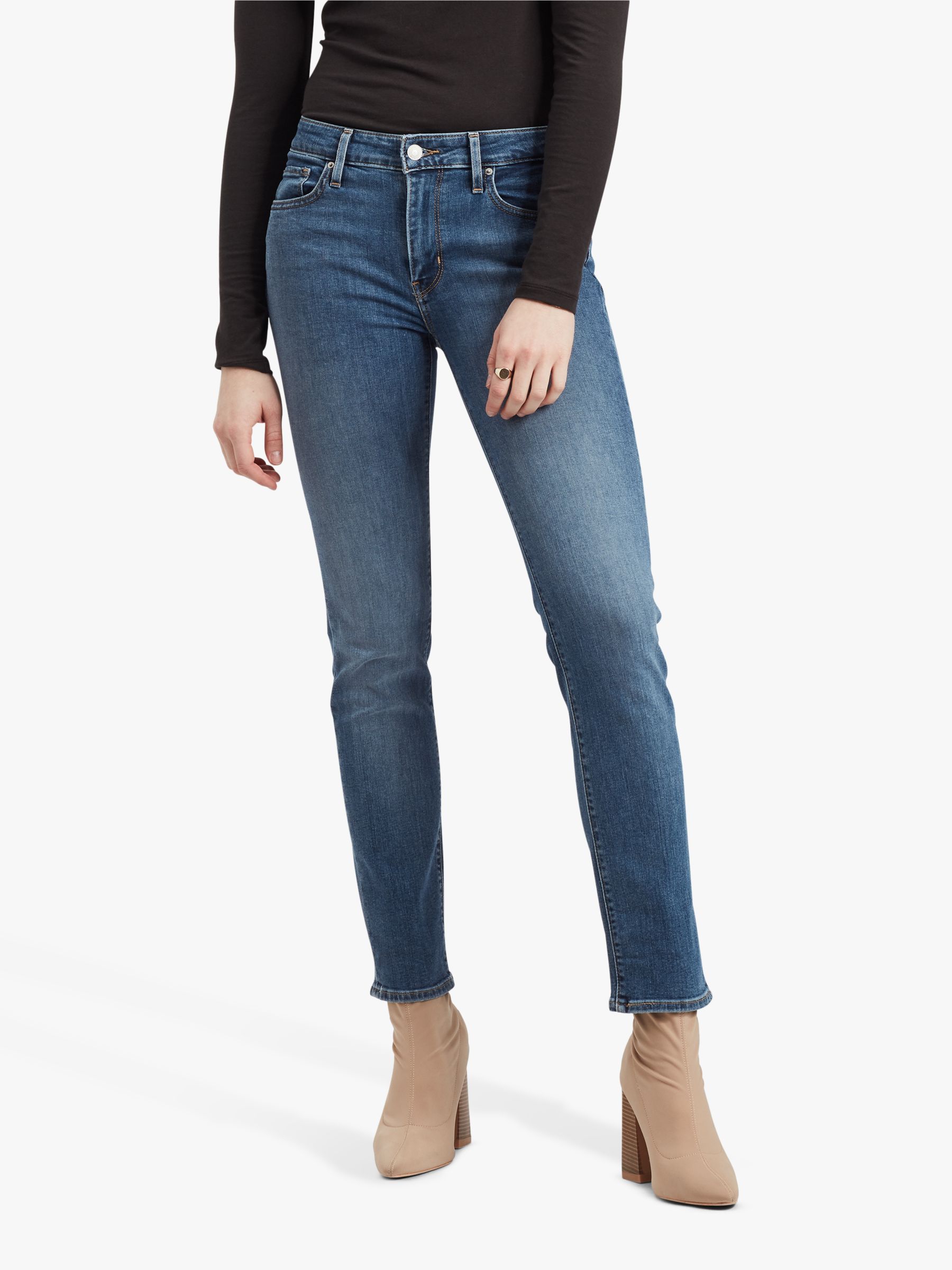 levi's 712 mid rise slim jeans
