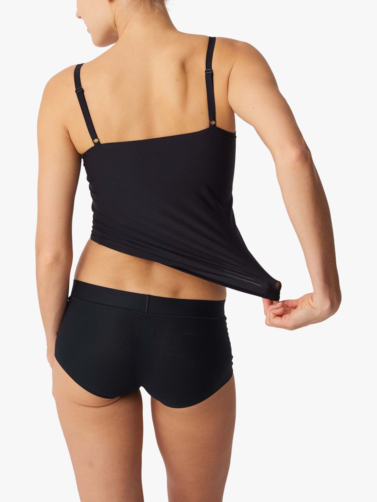 viuma Women's 2-Pack Slim-Fit Camisoles Adjustable Strap Cotton Top  Undershirt Tummy Control Black : : Fashion