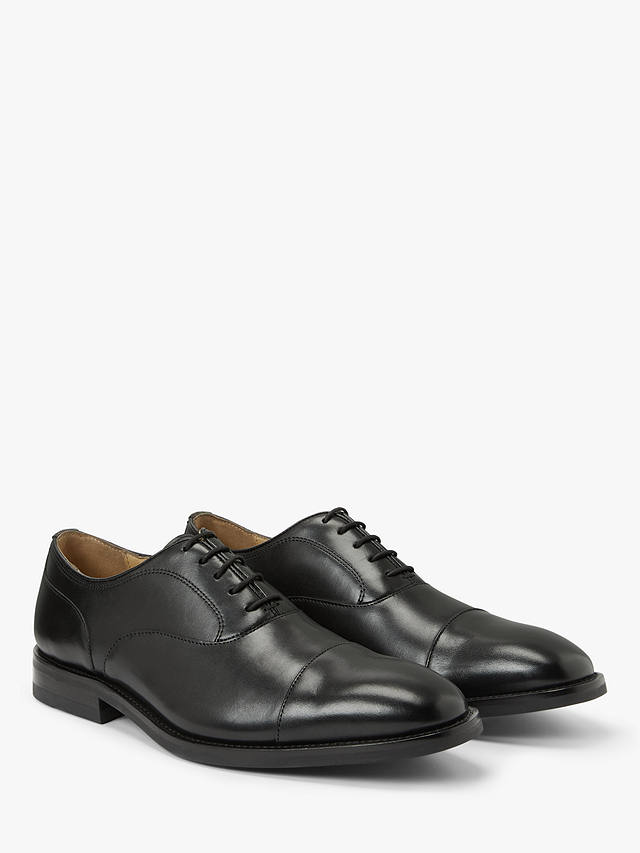 John Lewis Glympton Leather Oxford Shoes, Black