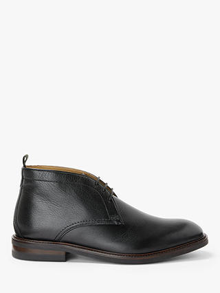 John Lewis & Partners Hallaton Leather Chukka Boots, Black