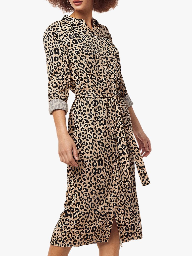 primark leopard print shirt dress