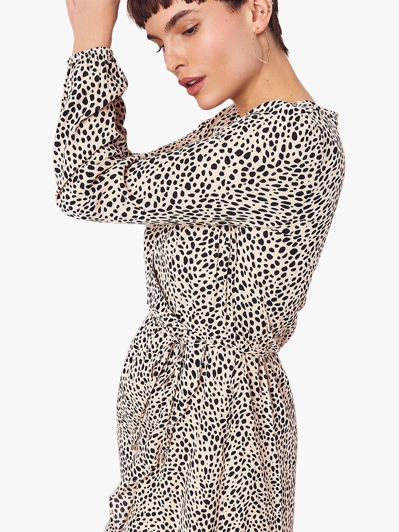 oasis leopard print wrap dress