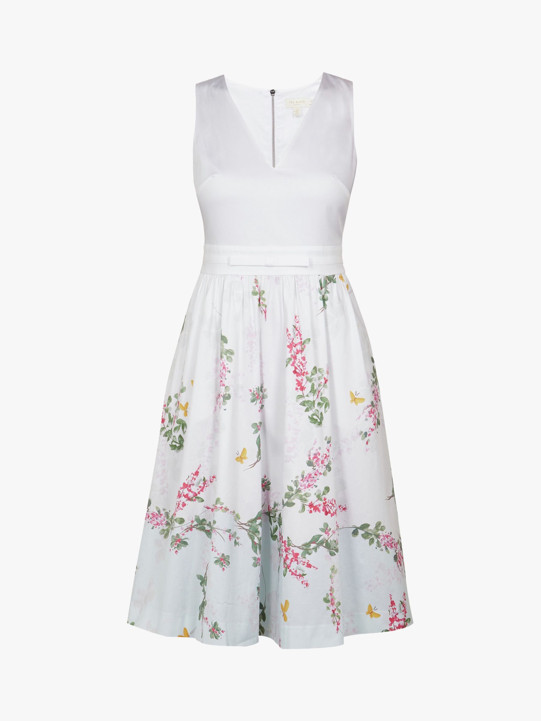 ted baker pink and white dress