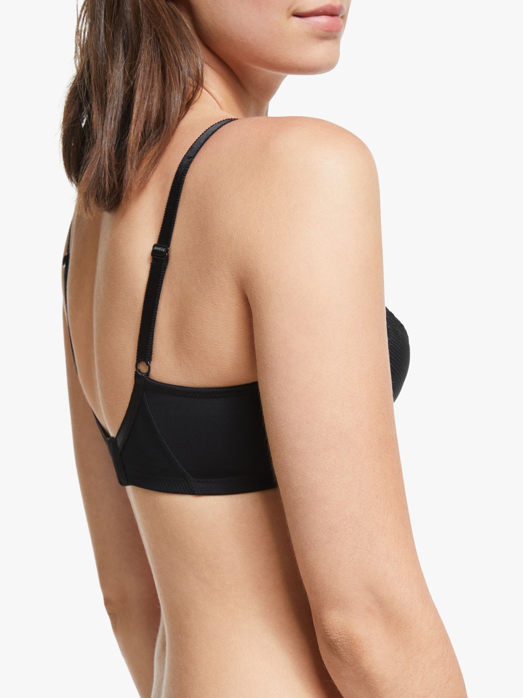JOHN LEWIS Gentle Support Lily Non-Wired Bra in Black