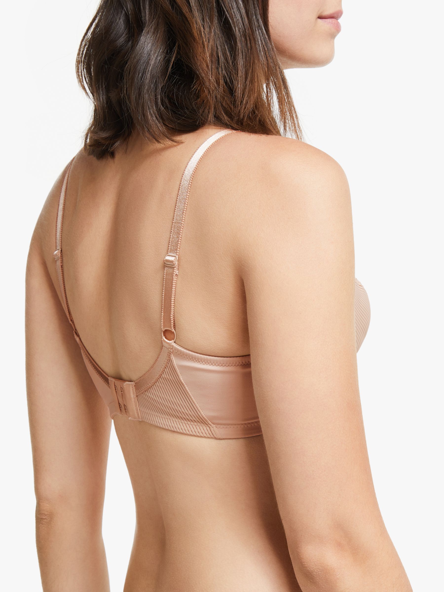 John Lewis Leah Non Wired Non Padded Bra, Almond at John Lewis & Partners
