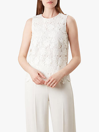 Hobbs Rochelle Lace Top, Ivory
