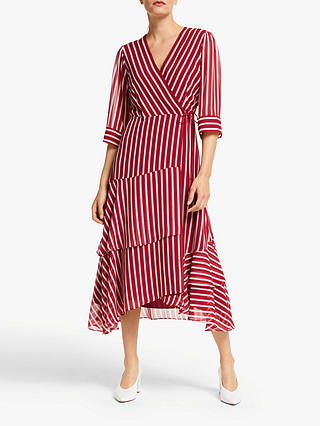 Marella Fortuna Stripe Dress, Red