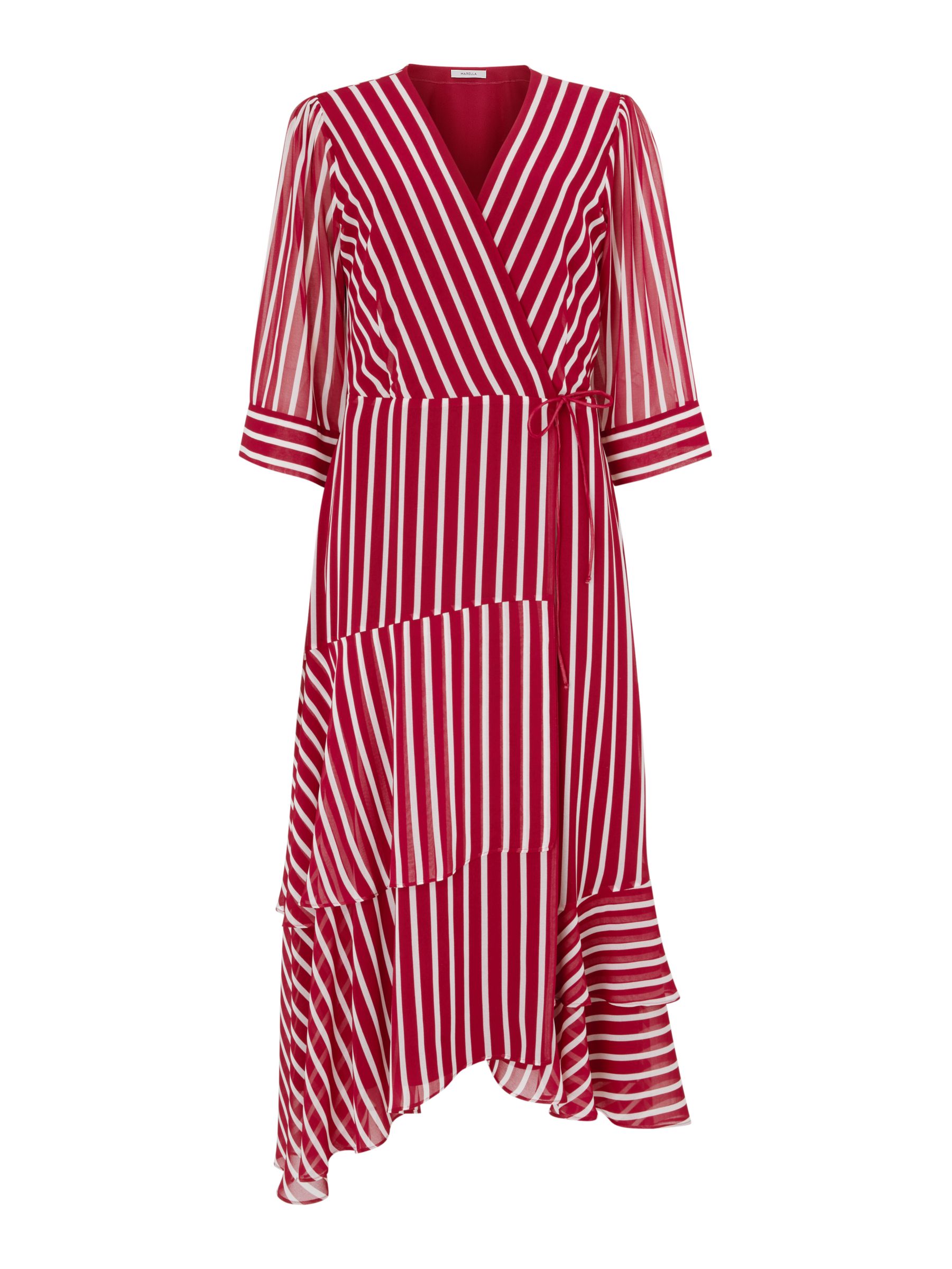 Marella Fortuna Stripe Dress, Red