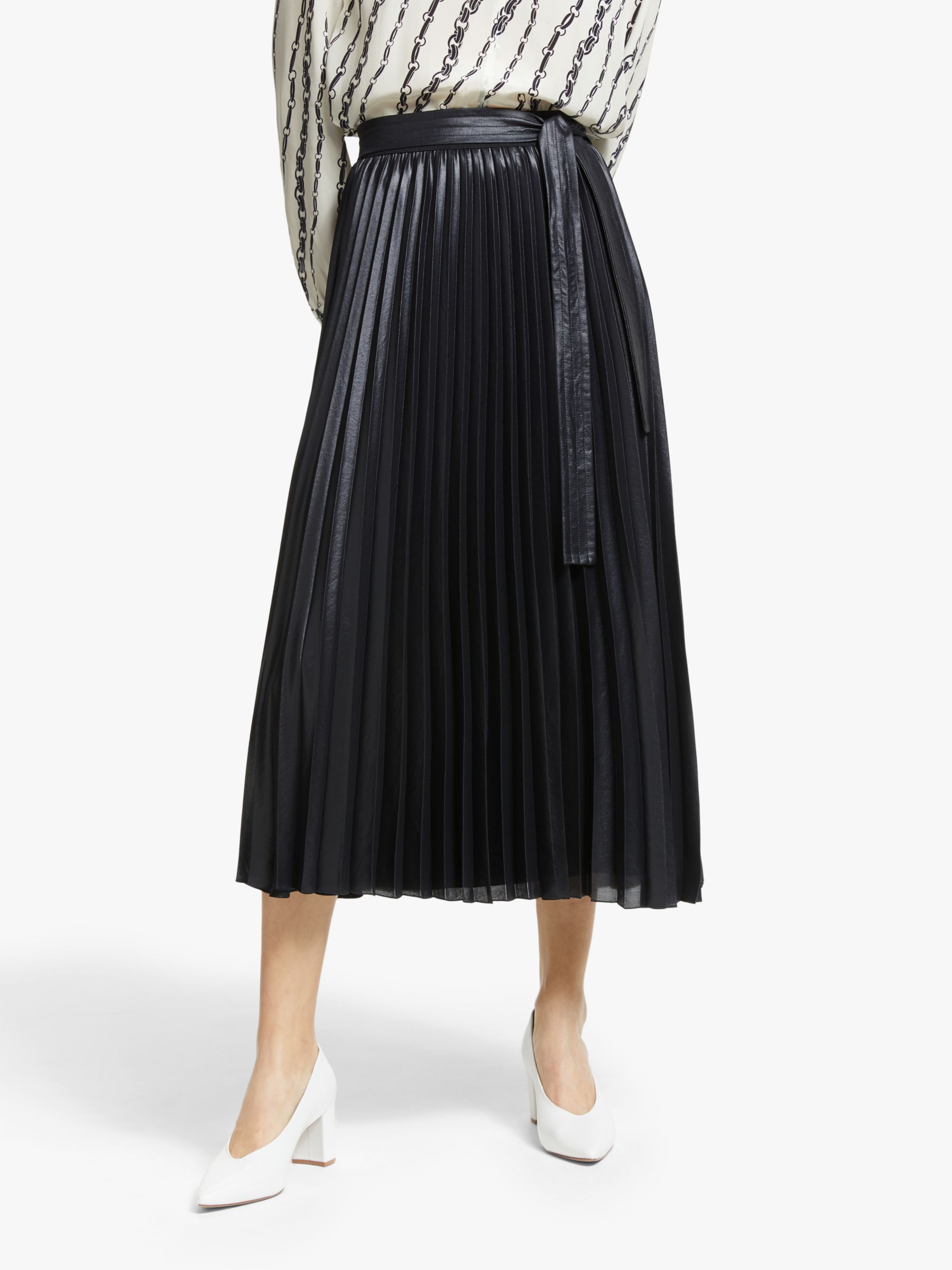 Marella Brioso Pleated Skirt, Black