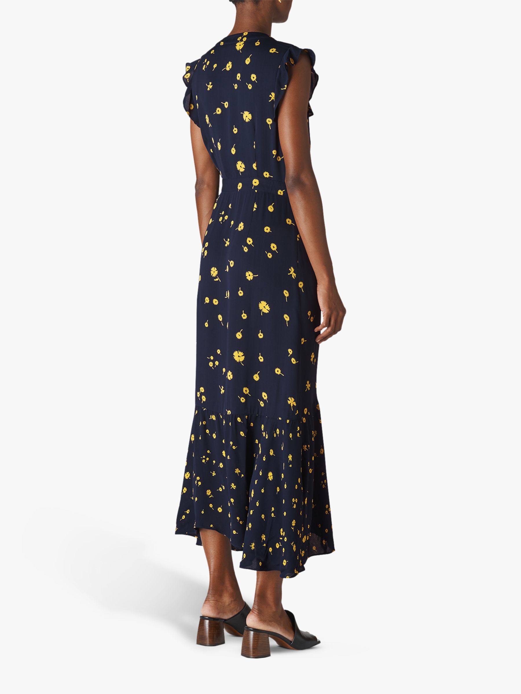 whistles daisy chain wrap dress