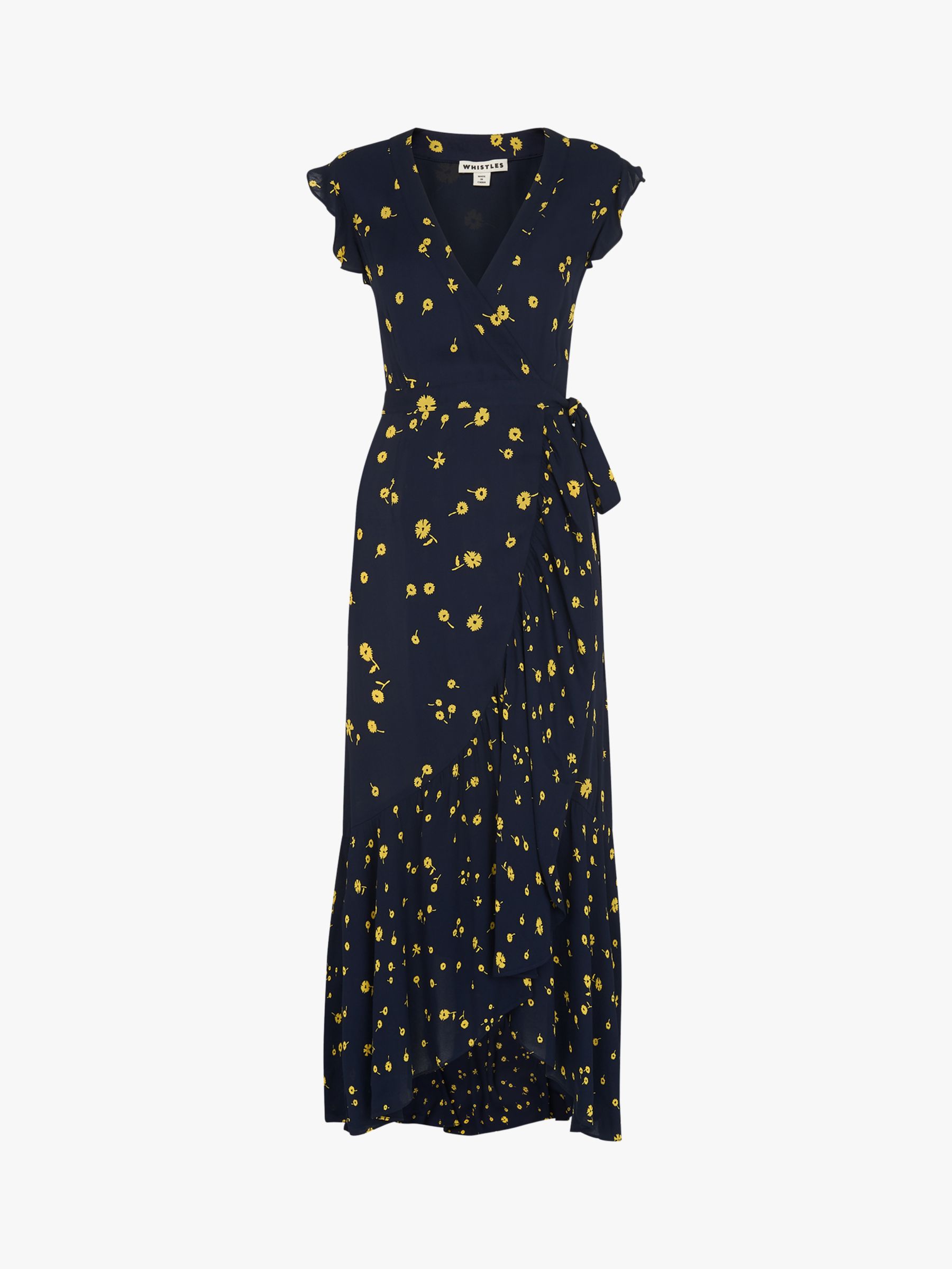 whistles daisy chain wrap dress