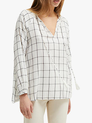 French Connection Canthemis Blouse, Summer White