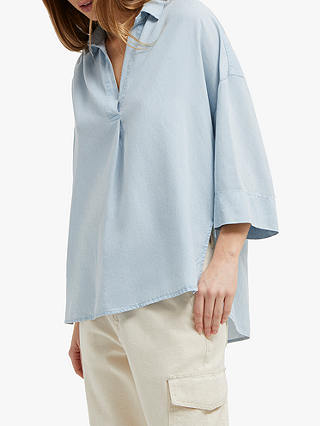 French Connection Julienne Shirt, Sky Blue