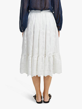 French Connection Camellia Flare Skirt, Summer White