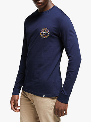 Penfield Brace Long Sleeve T-Shirt, Navy