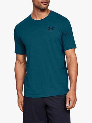 Under Armour Sportstyle Chest Logo Training Top, Teal Vibe