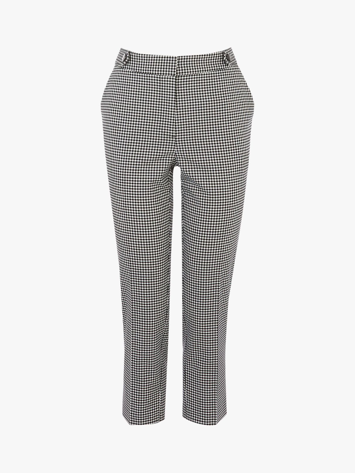 gingham capri trousers